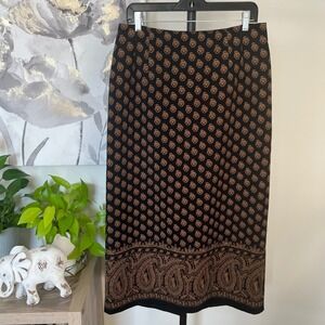 Vintage Maxi Skirt Y2K Boho Whimsigoth Fairy Grunge Dark Academia 90s Paisley